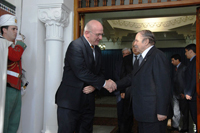 Entretiens entre le Président de la République, M. Abdelaziz Bouteflika et le Président  du Conseil national suisse, M. André Bugnon